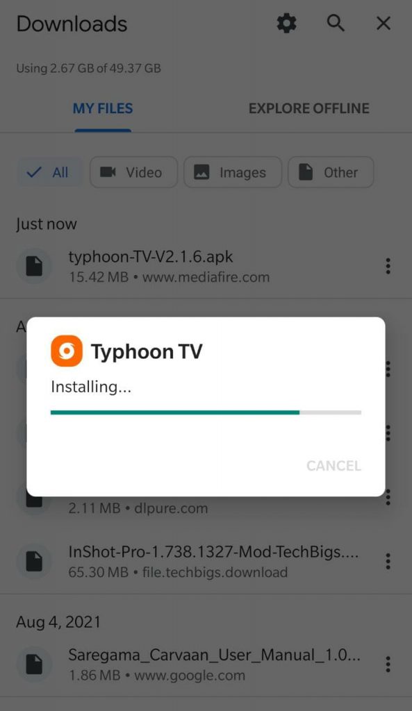 Typhoon Installing