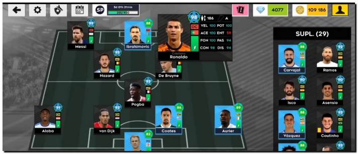 Dream League Soccer 2022 Mod APK UI