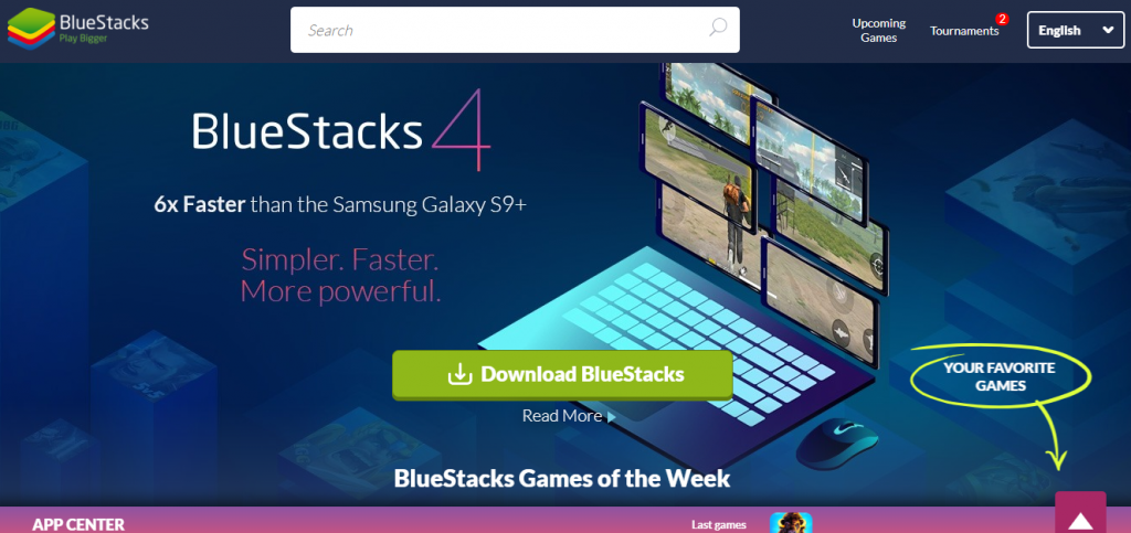 Click Download BlueStacks