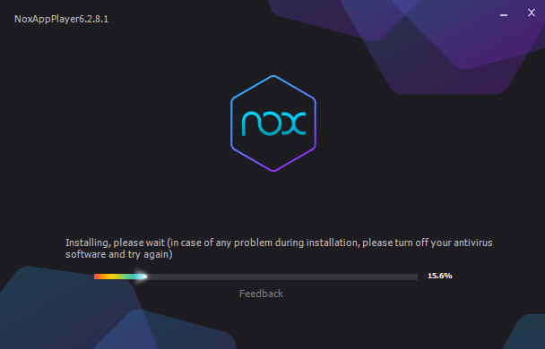 Nox Player Installing