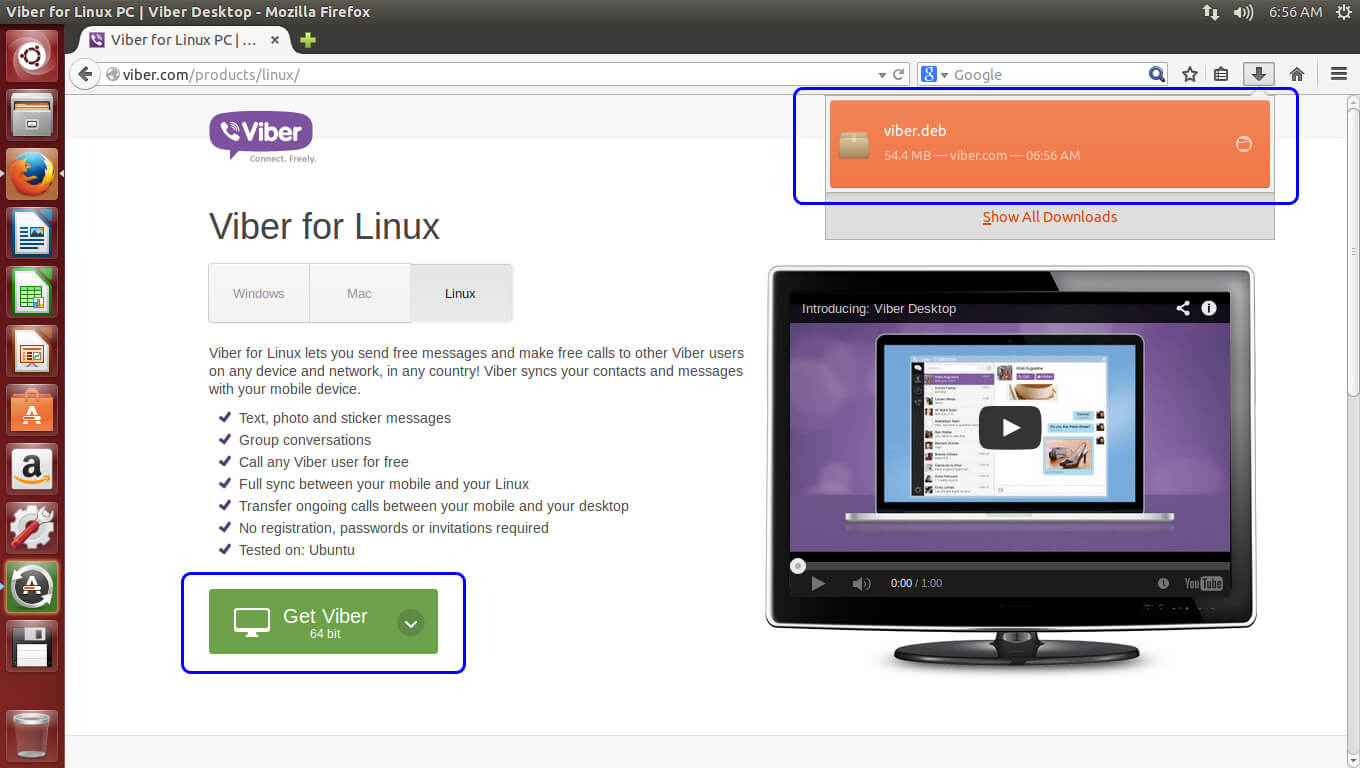 Viber for Linux/Ubuntu App Download Free