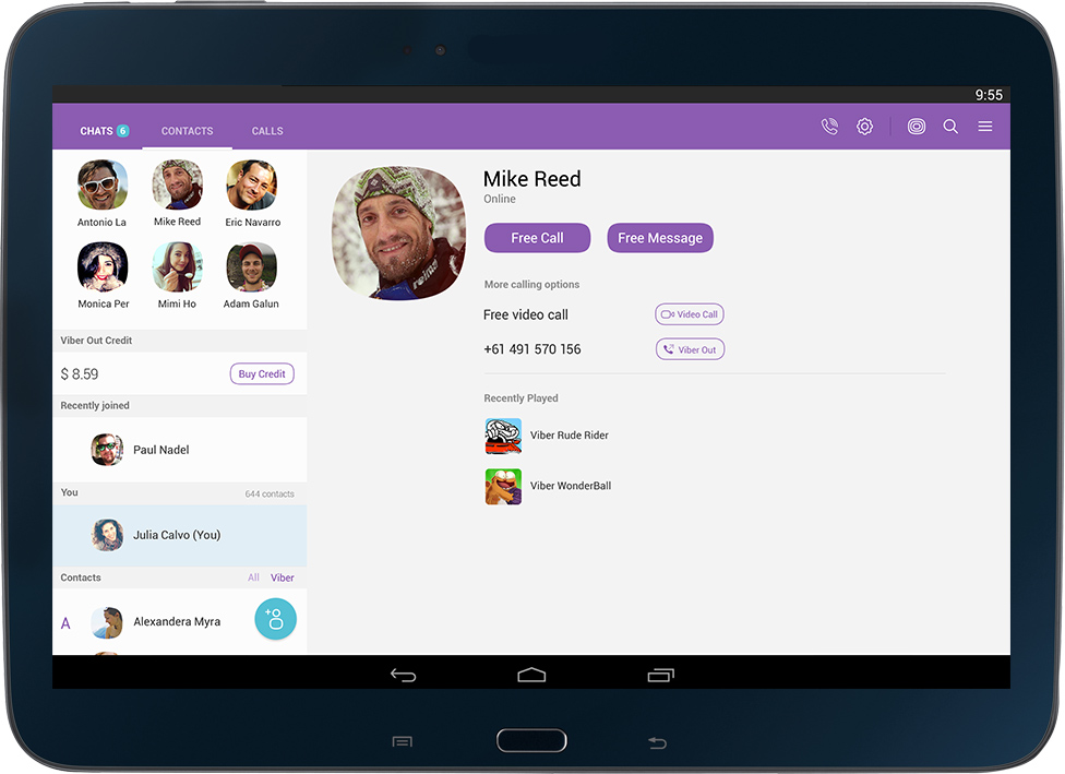 Viber for Tablet [Android/  iPad/ Windows]