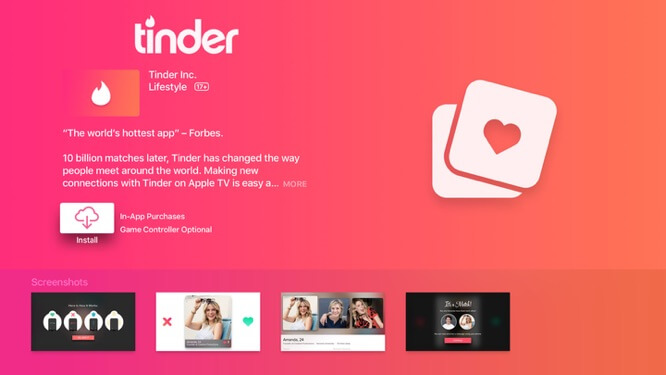 Tinder Apple TV