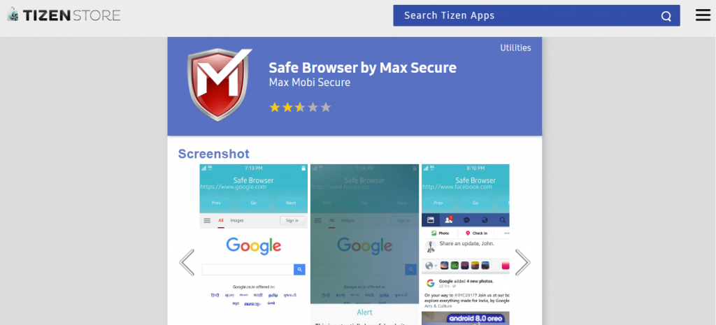 Safe Browser - UC Browser for Tizen Alternative