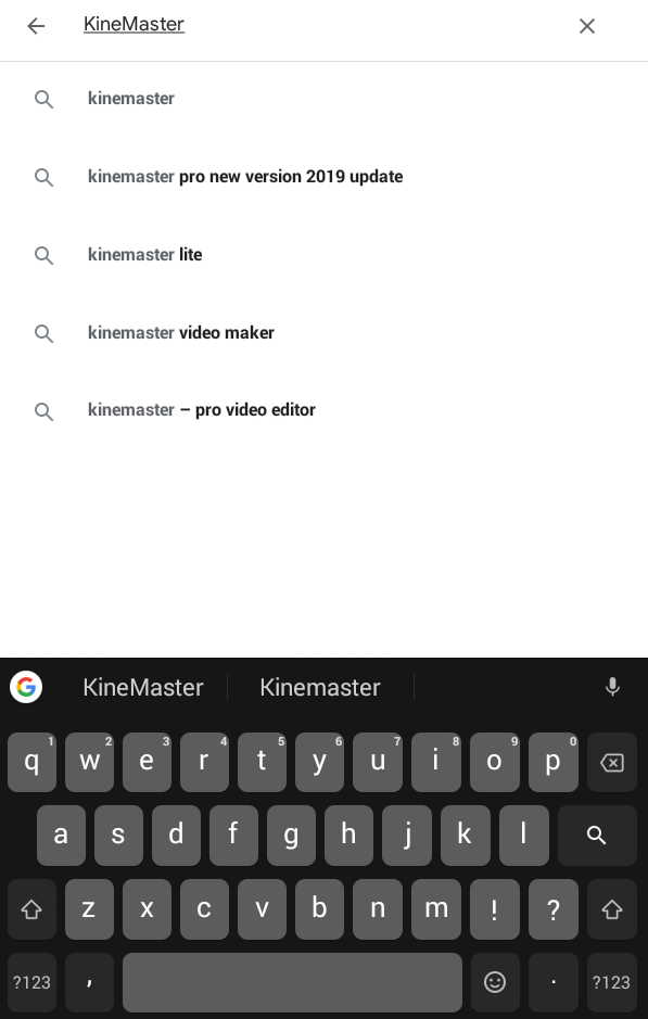 Search for KineMaster