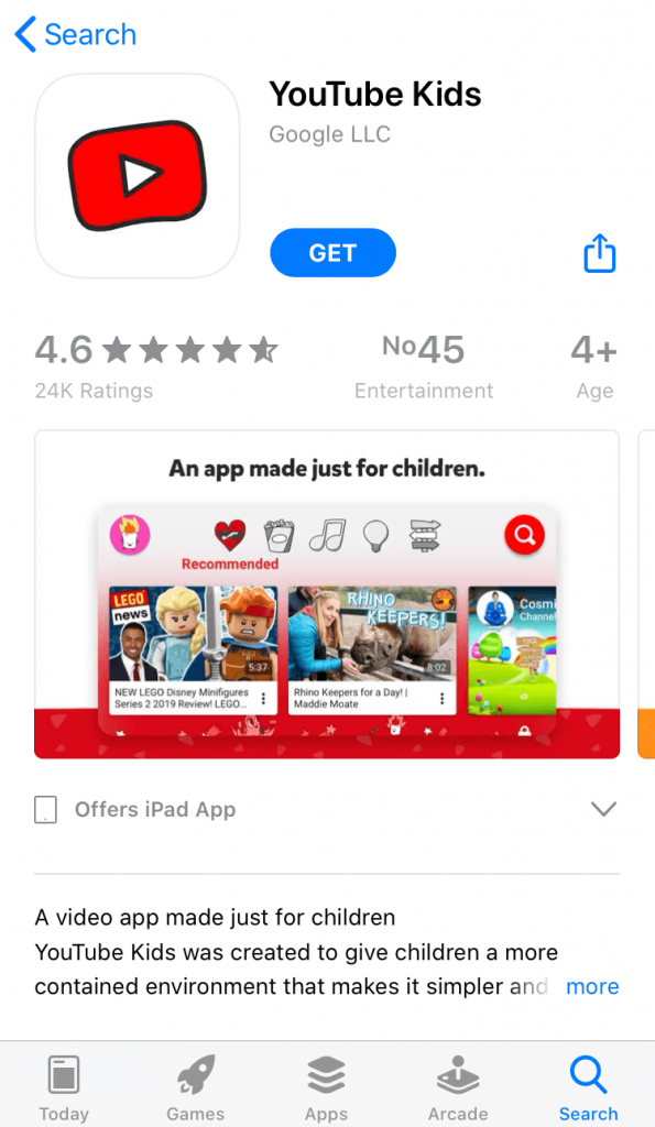 YouTube Kids for iOS Download