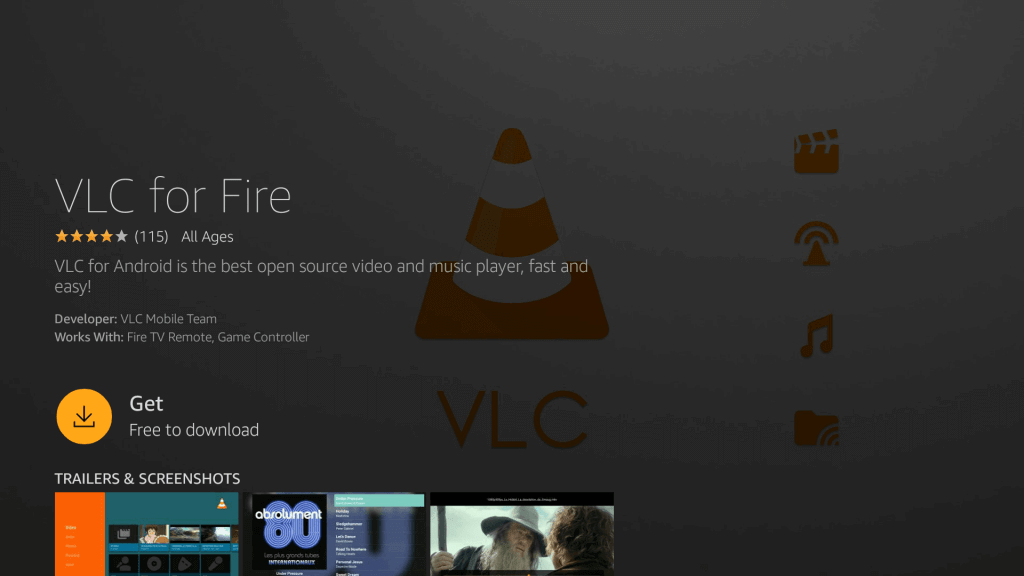 Download VLC Firestick app