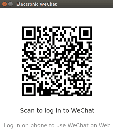 Scan the QR Code using WeChat app